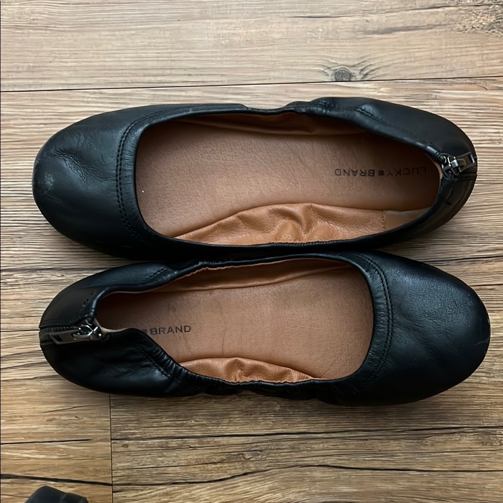 Lucky Brand Black Ballet Flats